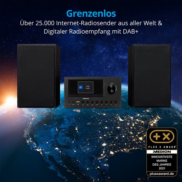 Medion Micro Audio System Mit Dab+ Und Bluetooth Funktion MEDION® LIFE® P85003 Micro-Audio-System | MEDION.DE