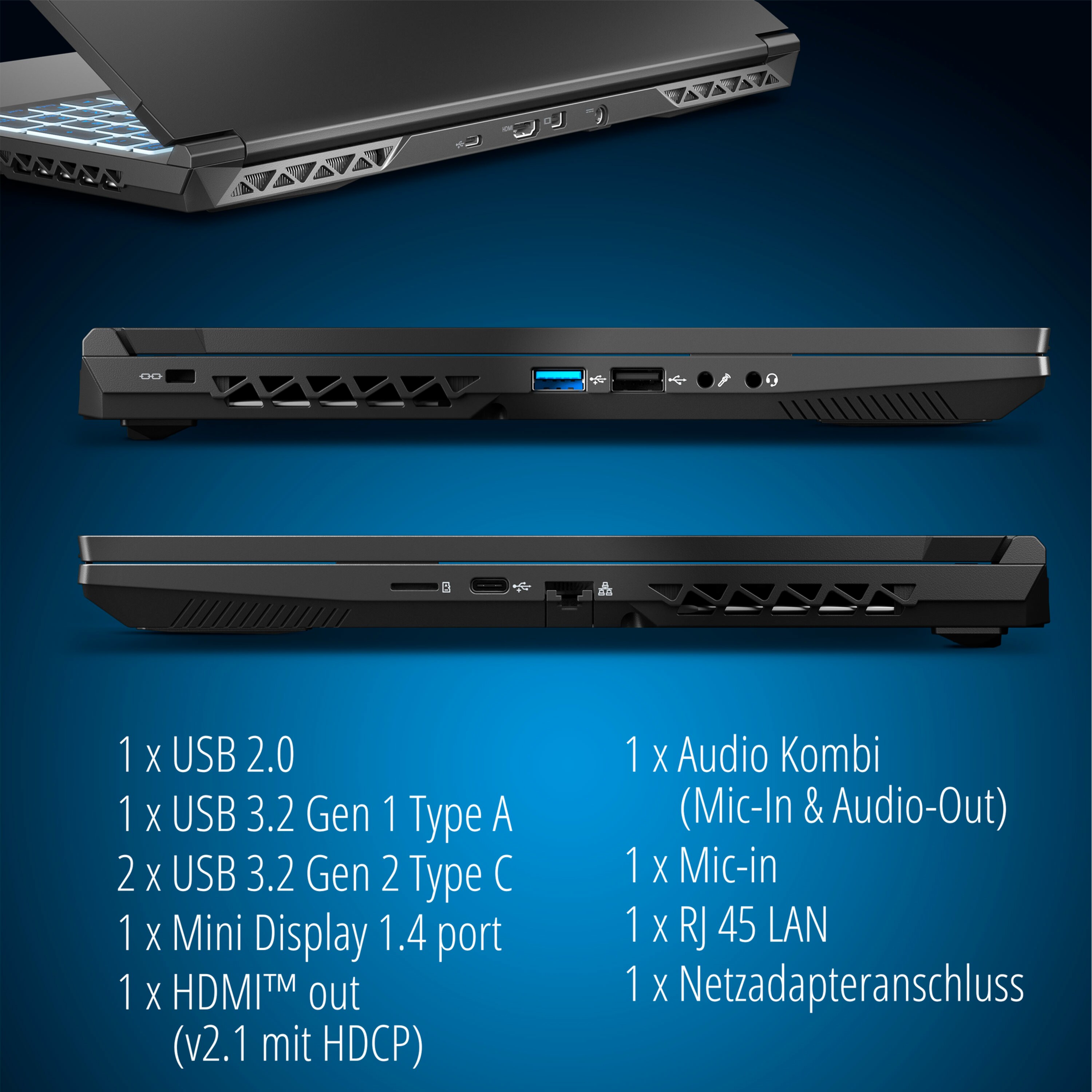 MEDION® ERAZER Crawler E30, Intel® Core™ i5-12500H, Windows 11 Home, 39,6 cm (15,6'') FHD Display 144Hz, NVIDIA® GeForce RTX™ 3050, 512 GB SSD, 16 GB RAM, Core Gaming Notebook