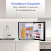 MEDION® LIFE Mini-Kühlschrank mit Eisfach und Schloss MD370001, 42 L Gesamtnutzinhalt (Kühlteil 37 L & Eisfach 5 L), wechselbarer Türanschlag, Schloss, geringer Geräuschpegel