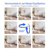 MEDION® LIFE P25 SF Akku-Standventilator (MD 100144), App-Steuerung, 10 Geschwindigkeitsstufen, 24 Watt Leistung, Schwenkfunktion, inkl. Fernbedienung