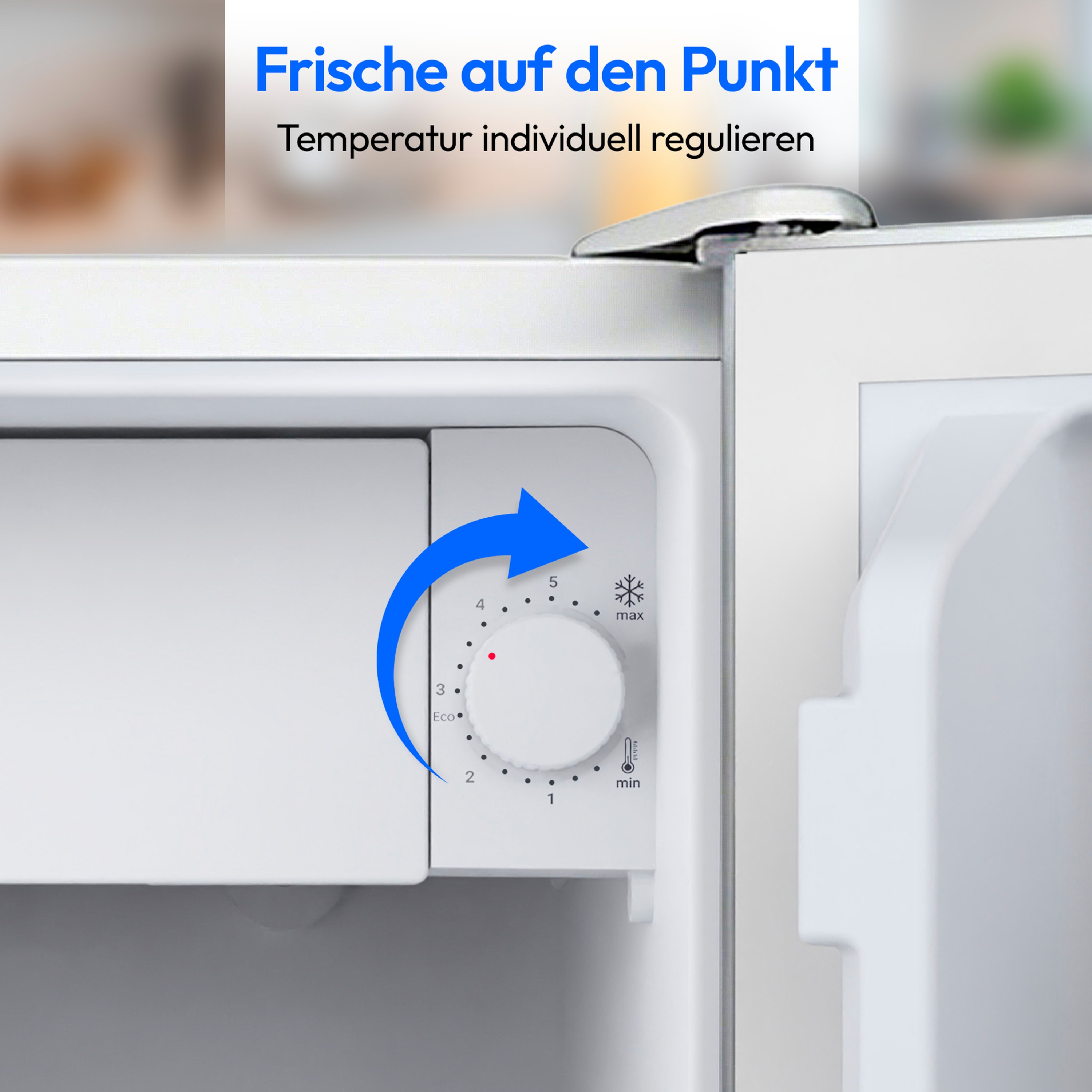 MEDION® LIFE Mini-Kühlschrank mit Eisfach und Schloss MD370001, 42 L Gesamtnutzinhalt (Kühlteil 37 L & Eisfach 5 L), wechselbarer Türanschlag, Schloss, geringer Geräuschpegel