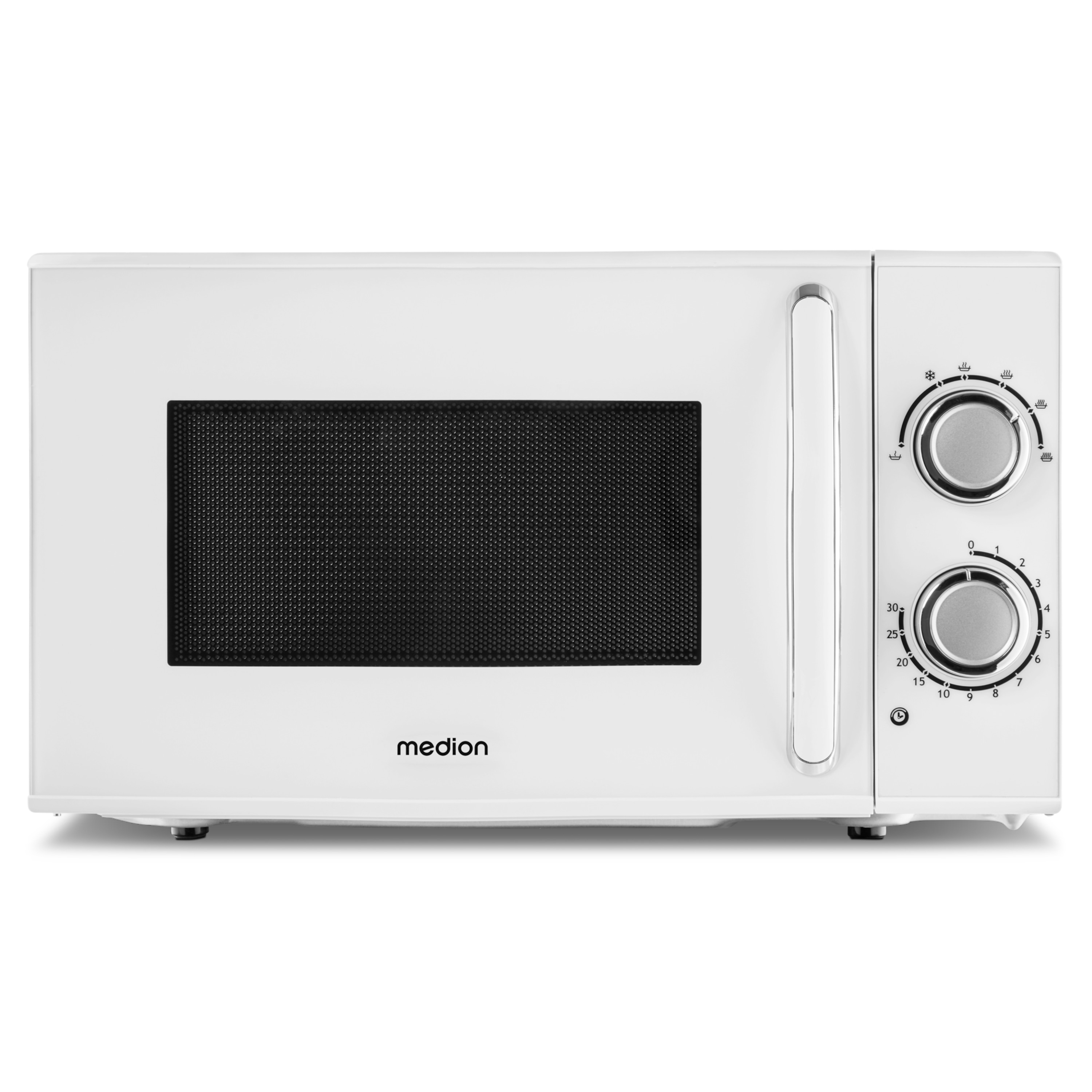 MEDION® LIFE® Mikrowelle MD 15644, 700 Watt Leistung, 17 L Kapazität, 6 Leistungsstufen, Auftaufunktion
