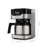 MEDION® LIFE® Kaffeemaschine mit Thermoskanne MD 18458, Timer-Funktion, Tropf-Stopp, 900 Watt, 1,1 Liter Fassungsvermögen, Aromawahlschalter