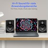 MEDION® LIFE® P61925 Regallautsprecher, aktiver & passiver Lautsprecher, 2-Wege-System, Bluetooth® 5.0, Stereo-Sound mit integriertem Hochtöner und Subwoofer, 2 x 50 W RMS