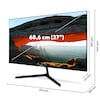 MEDION® AKOYA® P52726 (MD 20154) Widescreen Monitor, 68,6 cm (27''), Full HD Display, HDR10, HDMI und rahmenloses Design