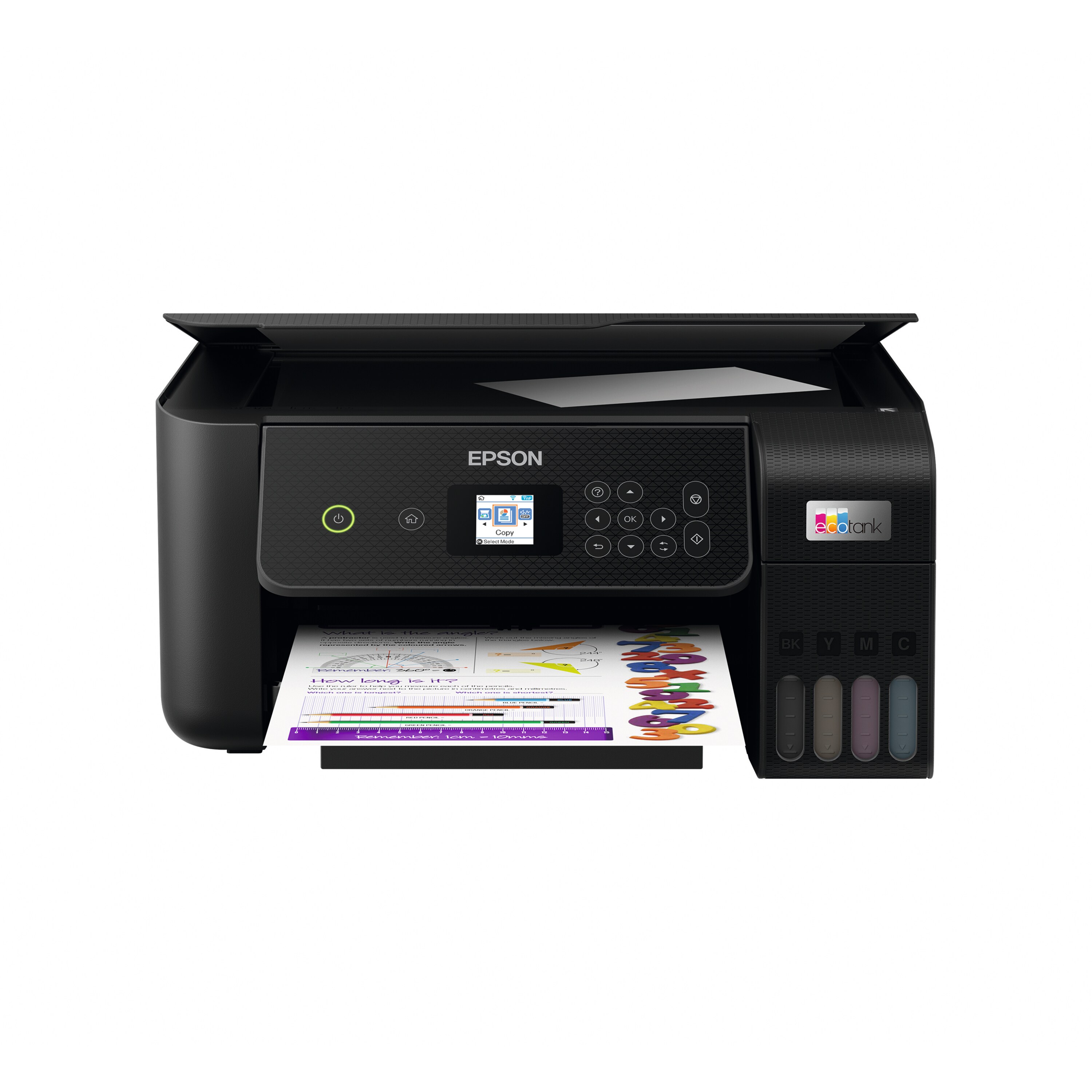 EPSON Epson EcoTank ET-2825, DIN-A4-Multifunktionsdrucker mit Anzeige, Drucken, Kopieren, Scannen, Epson Smart Panel-App