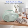 MEDION® LIFE E66476 Tragbare CD-Boombox, CD-Player, Kassettendeck, FM-Radio, USB-MP3-Wiedergabe, 30 Senderspeicher, Batteriebetrieb