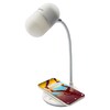 MEDION® LIFE® E87025 Lampe de bureau à LED 3 en 1 (lampe, haut-parleur Bluetooth®, chargeur Qi) | col de cygne flexible | Bluetooth® 5.1 | 3 diff. Températures de couleur | 2,8 W RMS