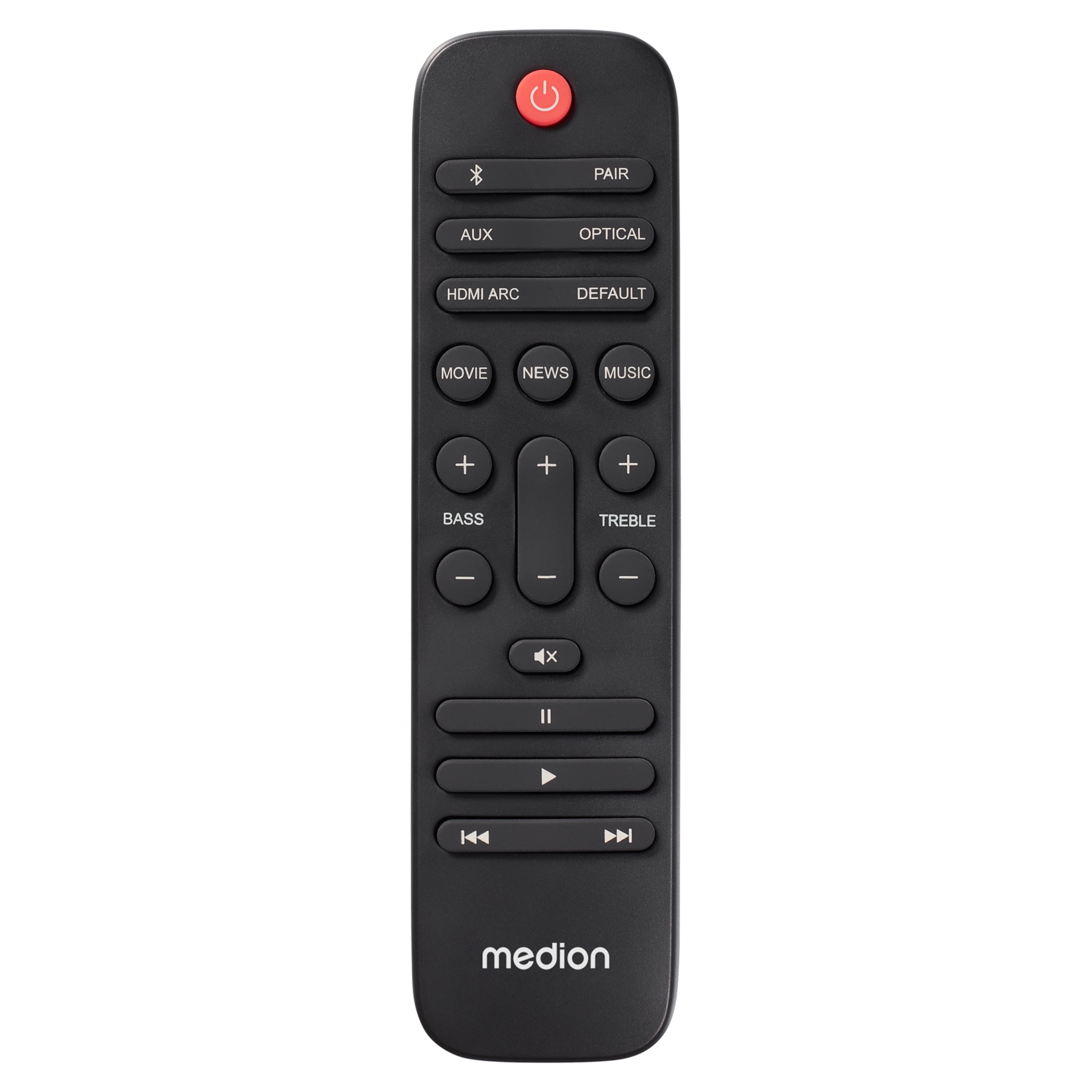 MEDION® LIFE® P61155 2.0 Soundbar, ideale Ergänzung zum TV bzw. Heimkino, kabellose Musikübertragung von Smartphone & Co via Bluetooth® 5.1, kompakte Soundbar mit Touch- & Fernbedienung