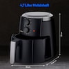 MEDION® LIFE Heißluftfritteuse P30 L (MD13020), 100 Rezepte in der Life+ App¹, 4,7 Liter Fassungsvermögen, 1.500 Watt, 60 min. Timer