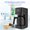 MEDION® LIFE® Kaffeemaschine mit Thermoskanne MD 18458, Timer-Funktion, Tropf-Stopp, 900 Watt, 1,1 Liter Fassungsvermögen, Aromawahlschalter