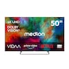 MEDION® LIFE MD 850302 Smart-TV (2026), 125,7 cm (50'') Ultra HD Display, HDR (High Dynamic Range), Dolby Vision®, MEMC, Bluetooth®, PVR ready, HBO Max, MagentaTV, NETFLIX, Prime Video, Disney+, DAZN, Paramount+ App, VIDAA App Store, Dolby Atmos®