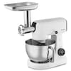 MEDION® LIFE Digitale Küchenmaschine MD12600, 800 W Gleichstrommotor, Energiesparend, Ultraleise, Digitales Sensor-Touch-Display, 4,6 L Edelstahlschüssel, Inkl. Fleischwolf