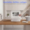MEDION® LIFE Mini-Geschirrspüler DWT30 (MD370022), 3 Maßgedecke, 3-in-1 Betrieb mit Wassertank, 6 Programme, UV-Licht, Lüfter-Trocknung, LED-Touch-Display