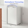 MEDION® LIFE Gefrierschrank MD 370031 weiß, 64 l Volumen, stufenlose Temperatureinstellung, wechselbarer Türanschlag, 3 Schubladen