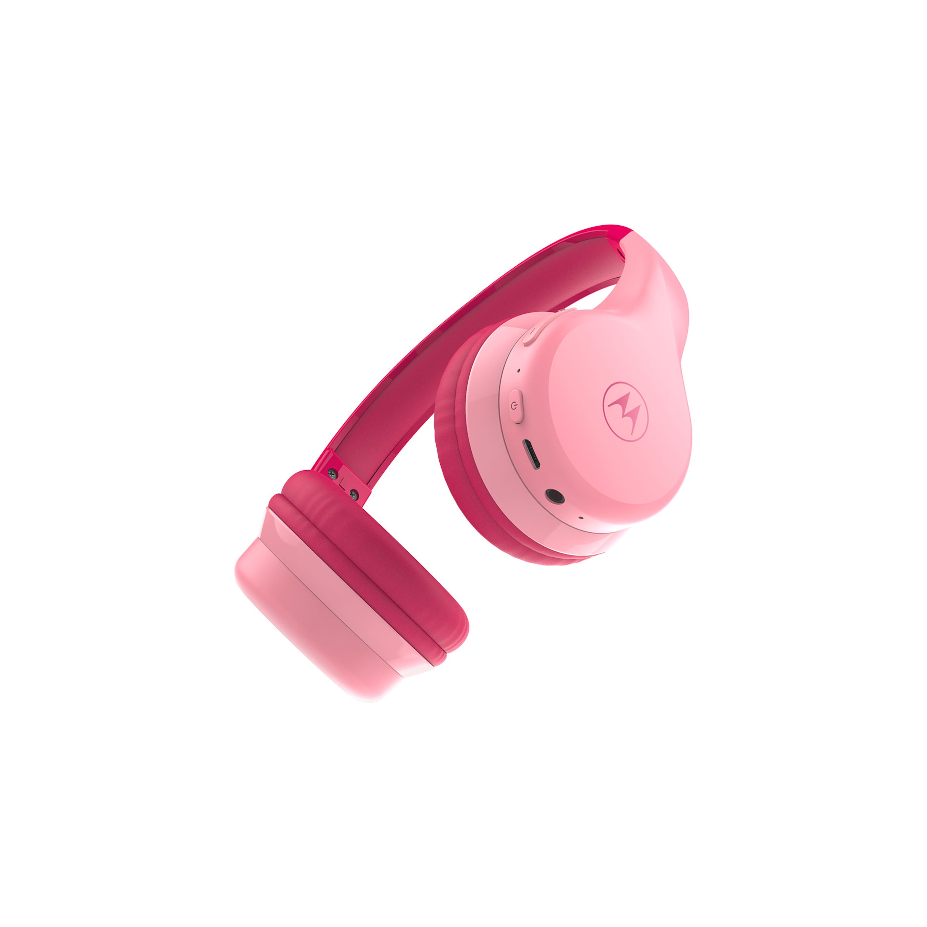 MOTOROLA Moto JR300 Bluetooth®-Kinderkopfhörer, kindersichere Lautstärkebegrenzung, ultraweicher Kopfbügel und Ohrmuschelpolsterung, bis zu 24 Stunden Akkulaufzeit