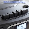 MEDION® LIFE E66476 Tragbare CD-Boombox, CD-Player, Kassettendeck, FM-Radio, USB-MP3-Wiedergabe, 30 Senderspeicher, Batteriebetrieb