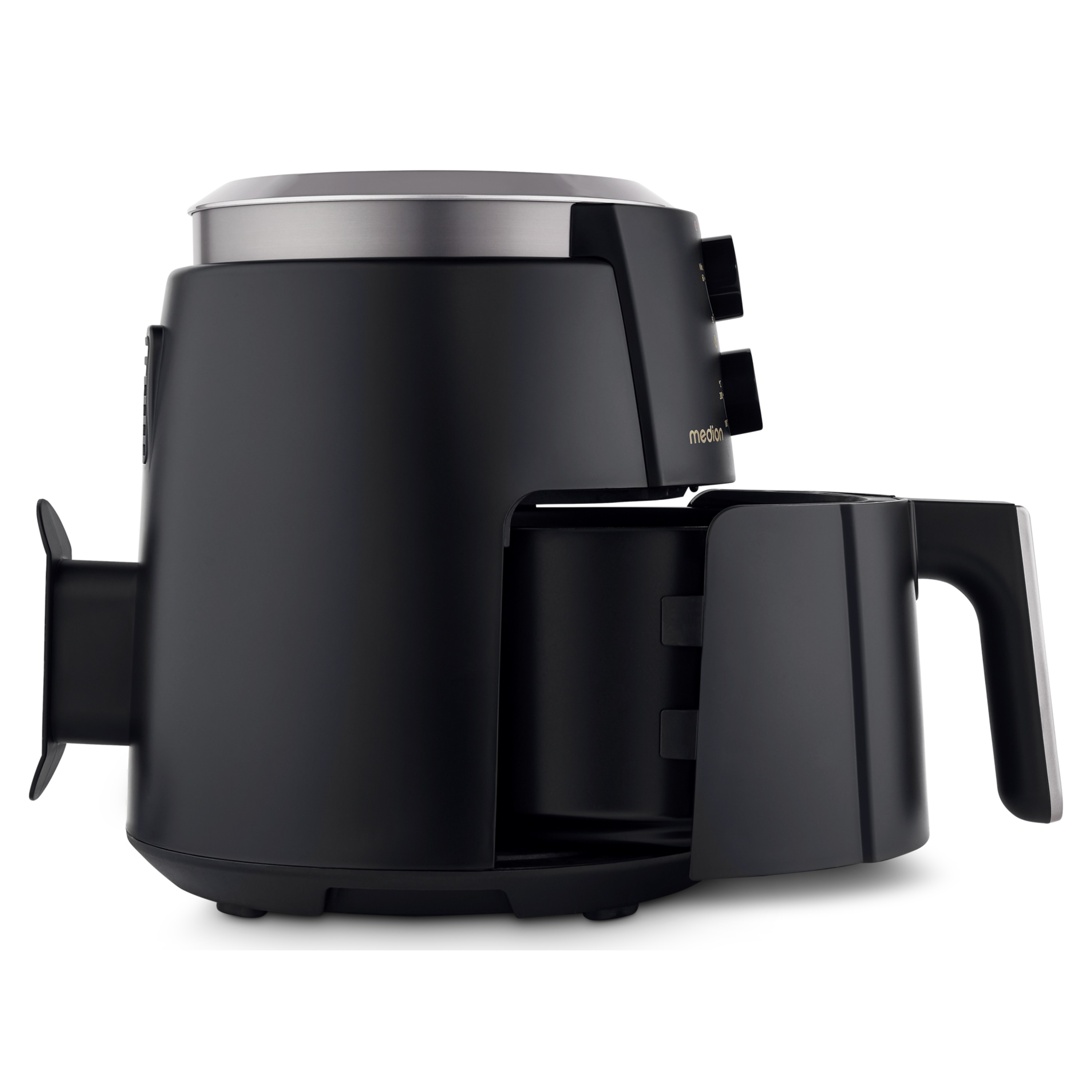 MEDION® LIFE Heißluftfritteuse P30 L (MD13020), 100 Rezepte in der Life+ App¹, 4,7 Liter Fassungsvermögen, 1.500 Watt, 60 min. Timer
