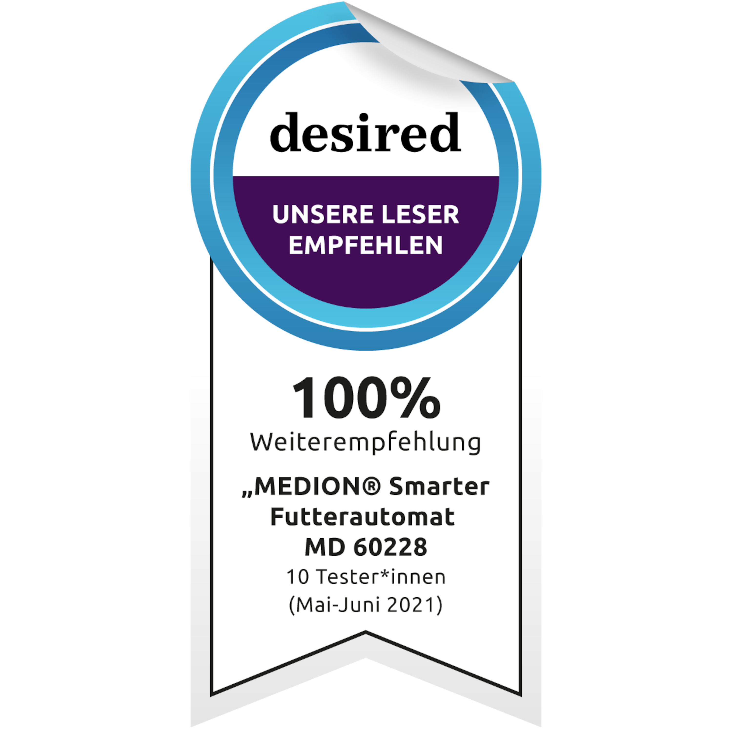 Mytest 100% Weiterempfehlung