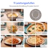 MEDION® LIFE® Retro-Mikrowelle MD 100119, 800 W Leistung, Grillfunktion, 20 L kompakt, 5 Mikrowellenstufen, Auftaufunktion, Timerfunktion, stilvolles Retro-Design