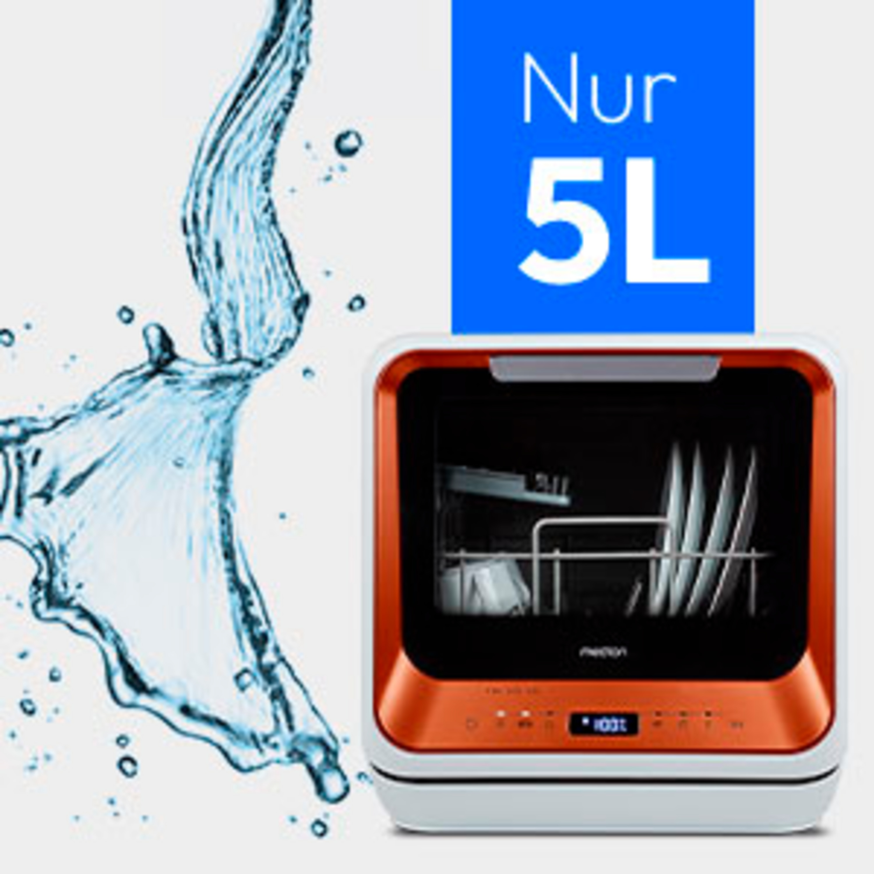 Nur 5 L Wasserverbrauch