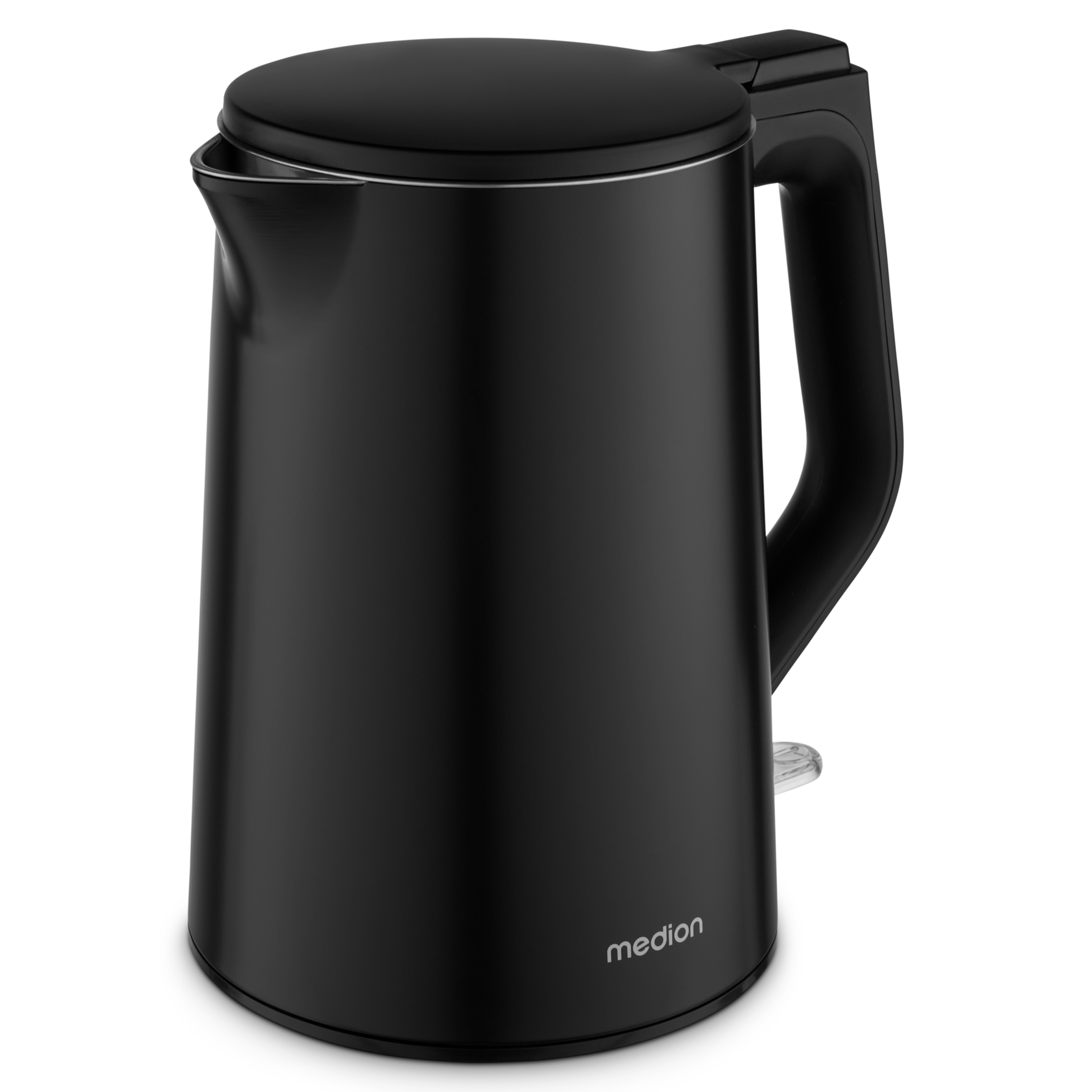 MEDION® LIFE Wasserkocher MD12105,  2.200 Watt Leistung, doppelwandiges gehäuse, 1,5 L Kapazität, Strix Steuerung