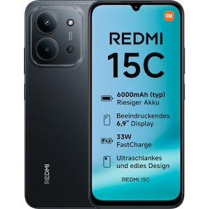 XIAOMI Redmi 15C 128 GB, Midnight black (25078RA3EE)