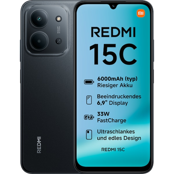 XIAOMI Redmi 15C 128 GB, Midnight black (25078RA3EE)