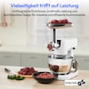 MEDION® LIFE Digitale Küchenmaschine MD12600, 800 W Gleichstrommotor, Energiesparend, Ultraleise, Digitales Sensor-Touch-Display, 4,6 L Edelstahlschüssel, Inkl. Fleischwolf