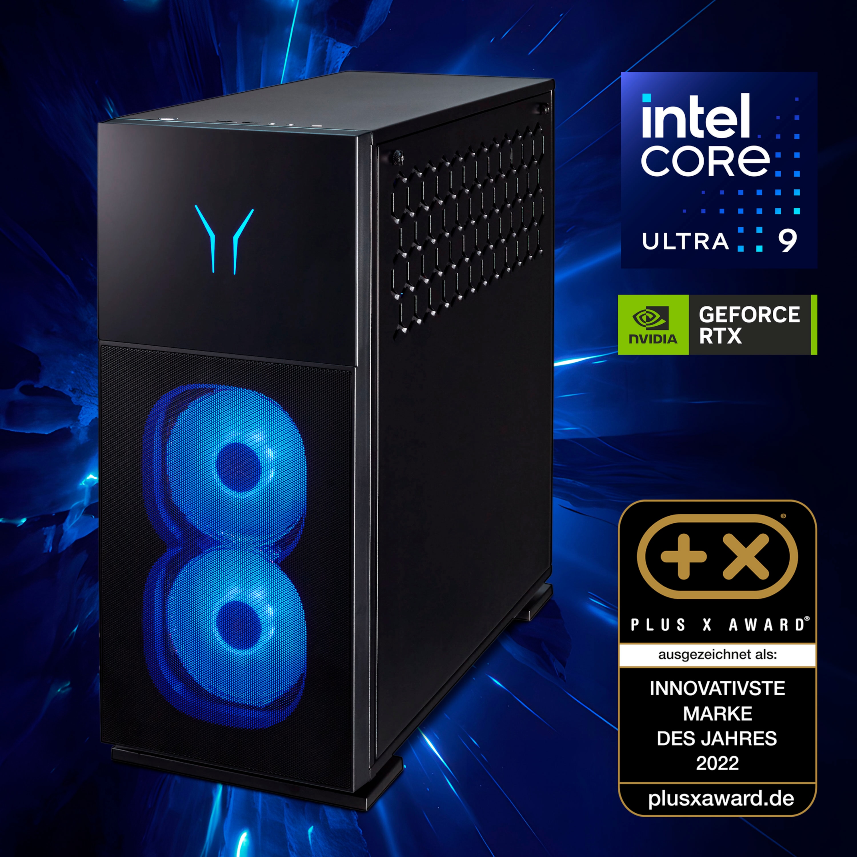 MEDION® ERAZER Mechanic X20 High-End Gaming PC, Intel® Core™ Ultra 9 285K, Windows 11 Home, NVIDIA® GeForce RTX™ 5080, 4 TB SSD, 64 GB RAM