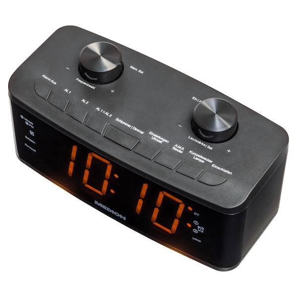 MEDION® LIFE® P66173 Uhrenradio, großes 4,57 cm (1,8