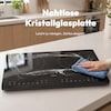 MEDION® Life IC20D Induktionskochplatte (MD 100091), extra flach, 3500 Watt Induktionsleistung, 2 Kochplatten mit je 8 Automatikprogrammen und DIY, LED Display mit Touchbedienung, Nahtlose Kristallglas-Oberfläche