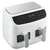 MEDION® LIFE® P20 XXL Twin Doppelzonen-Heißluftfritteuse MD 11760, 100 Rezepte in der Life+ App, 2 separate Garzonen, 9 Automatikprogramme, 8,7 L Gesamt-Nutzinhalt, 2.600 Watt, Temperatur einstellbar bis 200 °C