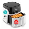MEDION® LIFE® P15 XL Heißluftfritteuse MD100056 weiß, 7,2 L Gesamtvolumen, 9 Automatikprogramme, Edelstahl-Heizelement, digitales Sensor-Touch-Display, Temperatur 40–200 °C, ILAG SP-800 Beschichtung