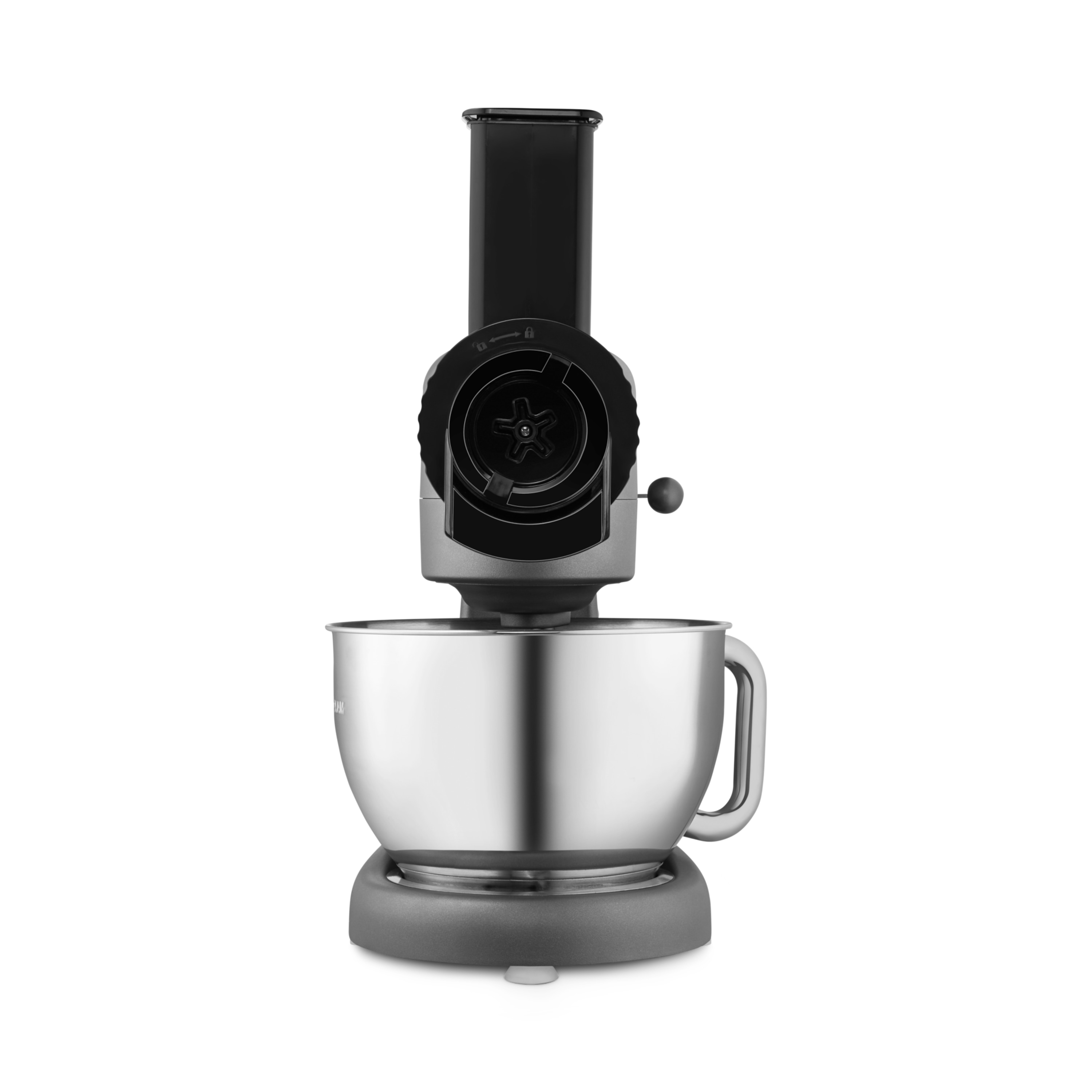 MEDION® LIFE Digitale Küchenmaschine MD12600, 800 W Gleichstrommotor, Energiesparend, Ultraleise, Digitales Sensor-Touch-Display, 4,6 L Edelstahlschüssel, Inkl. Fleischwolf