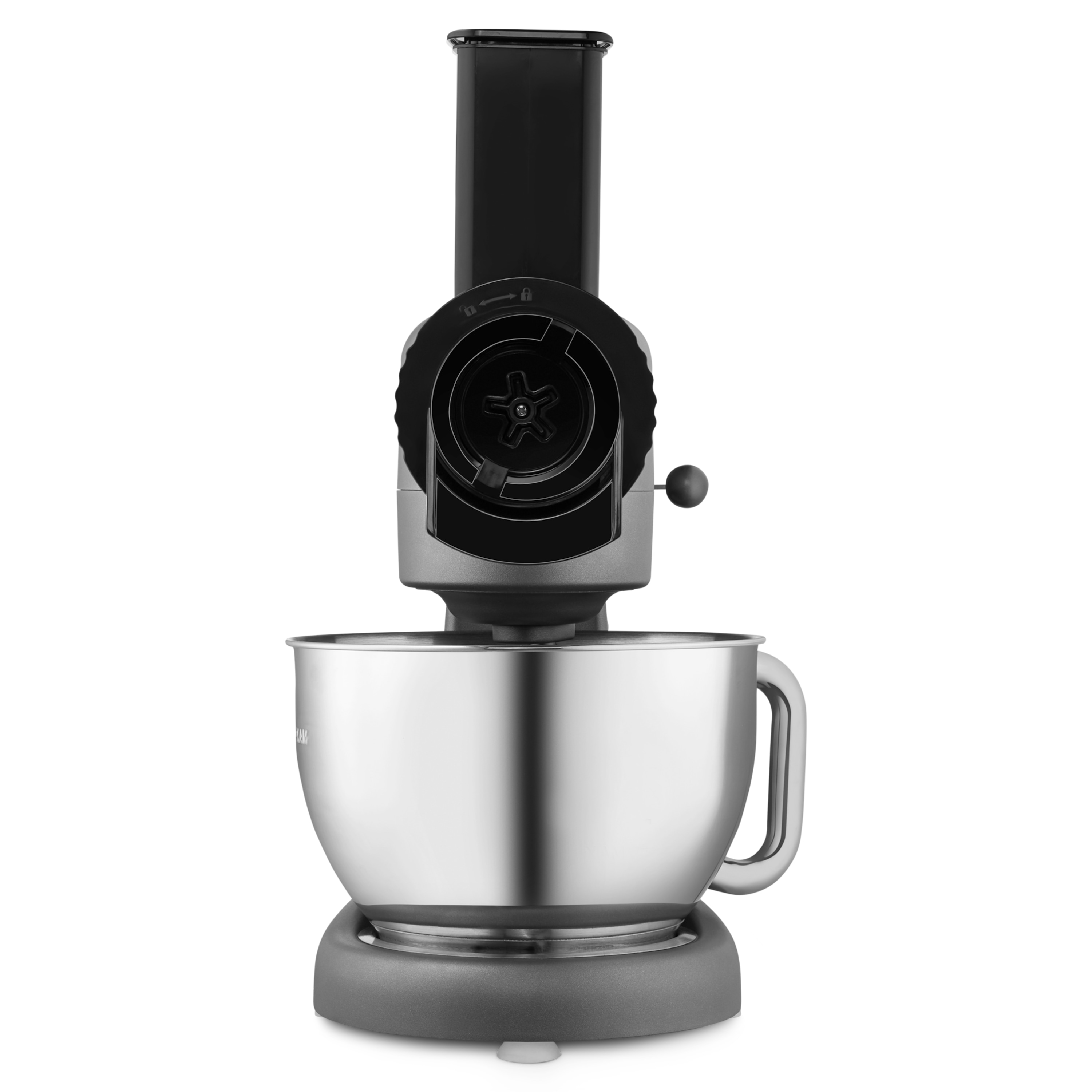 MEDION® LIFE Digitale Küchenmaschine MD12600, 800 W Gleichstrommotor, Energiesparend, Ultraleise, Digitales Sensor-Touch-Display, 4,6 L Edelstahlschüssel, Inkl. Fleischwolf