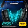 MEDION® ERAZER Mage P20 Gaming Headset, klasse Klangqualität mit ES9260Q Soundchip, flexibles & abnehmbares Mikrofon, RGB, Kabelbedienelement