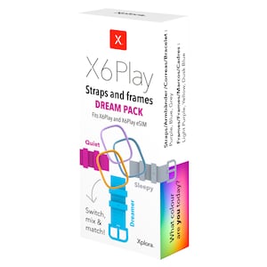 XPLORA X6 Straps and Frames (Dream Pack), Quiet, Sleepy, Dreamer, passend für die X6Play und X6Play eSIM