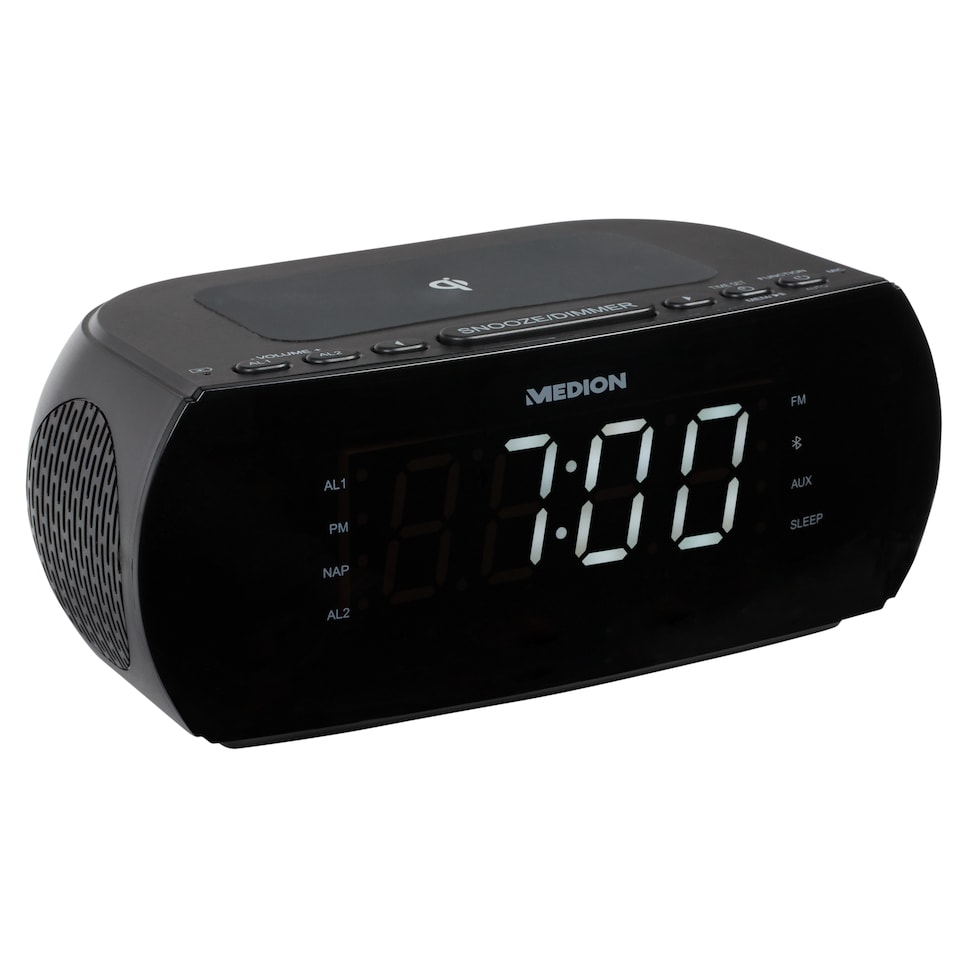 DAB+ Radiowecker Kabellose Ladestation Bush Dual Alarm