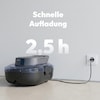 MEDION® LIFE PR1 Poolroboter (MD 100108), Bodenreinigung für Pools, One-Click-Bedienung, Selbstparkfunktion, 120 Min Akkulaufzeit, 2,2 L Filterkapazität, für 80–100 m², inkl. Ladegerät und Haken