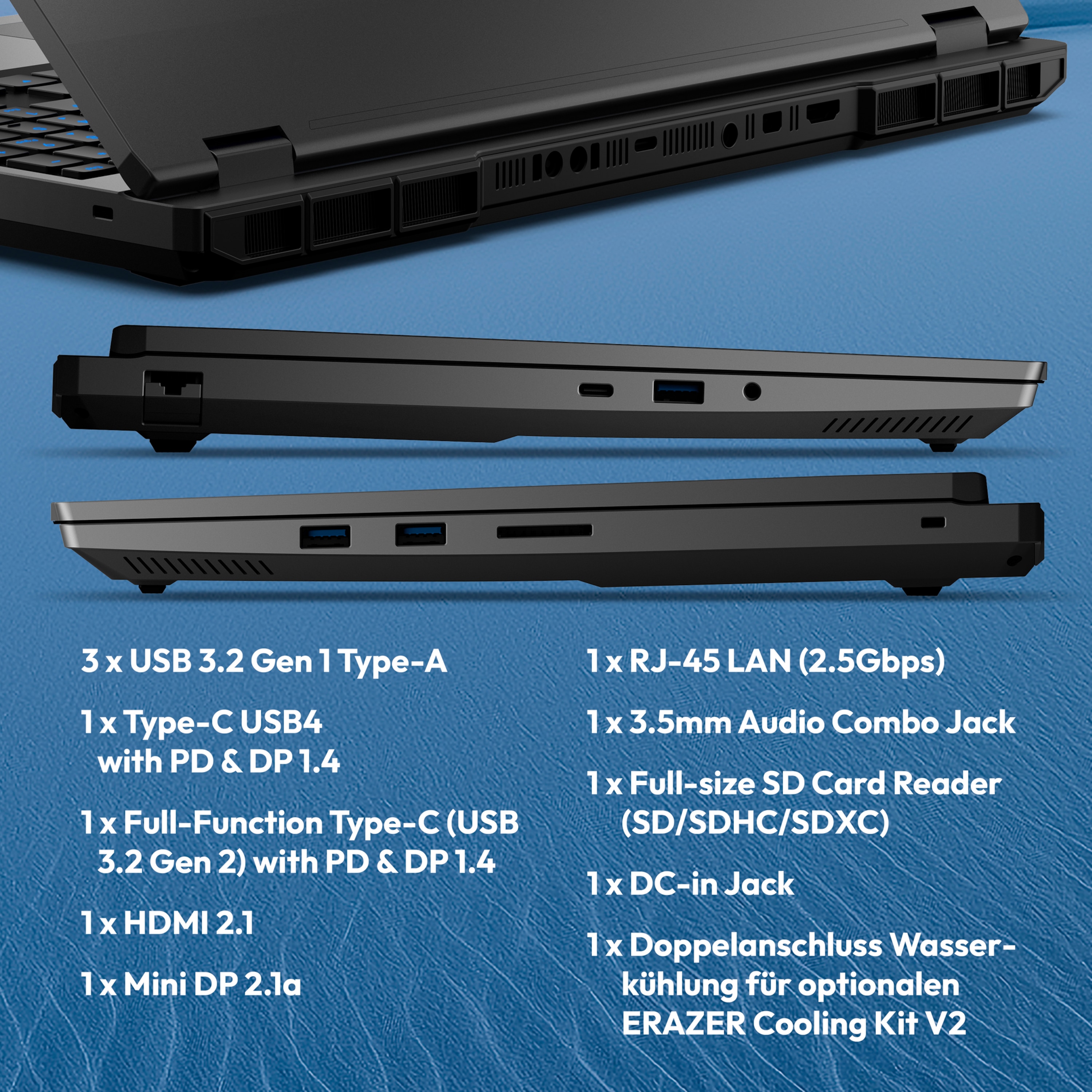 MEDION® ERAZER Beast 16 X15 Ultimate High-End Gaming Laptop, AMD Ryzen™ 9 8940HX, Windows 11 Home, 40,6 cm (16”) QHD+ Display mit 300Hz & 100 % sRGB, RTX 5070 Ti, 1 TB PCIe SSD, 32 GB RAM