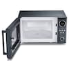 MEDION® Retro-Mikrowelle MD 15000, grau, 800 W Leistung, 20 L kompakt, 5 Mikrowellenstufen, Auftaufunktion, Timerfunktion, stilvolles Retro-Design