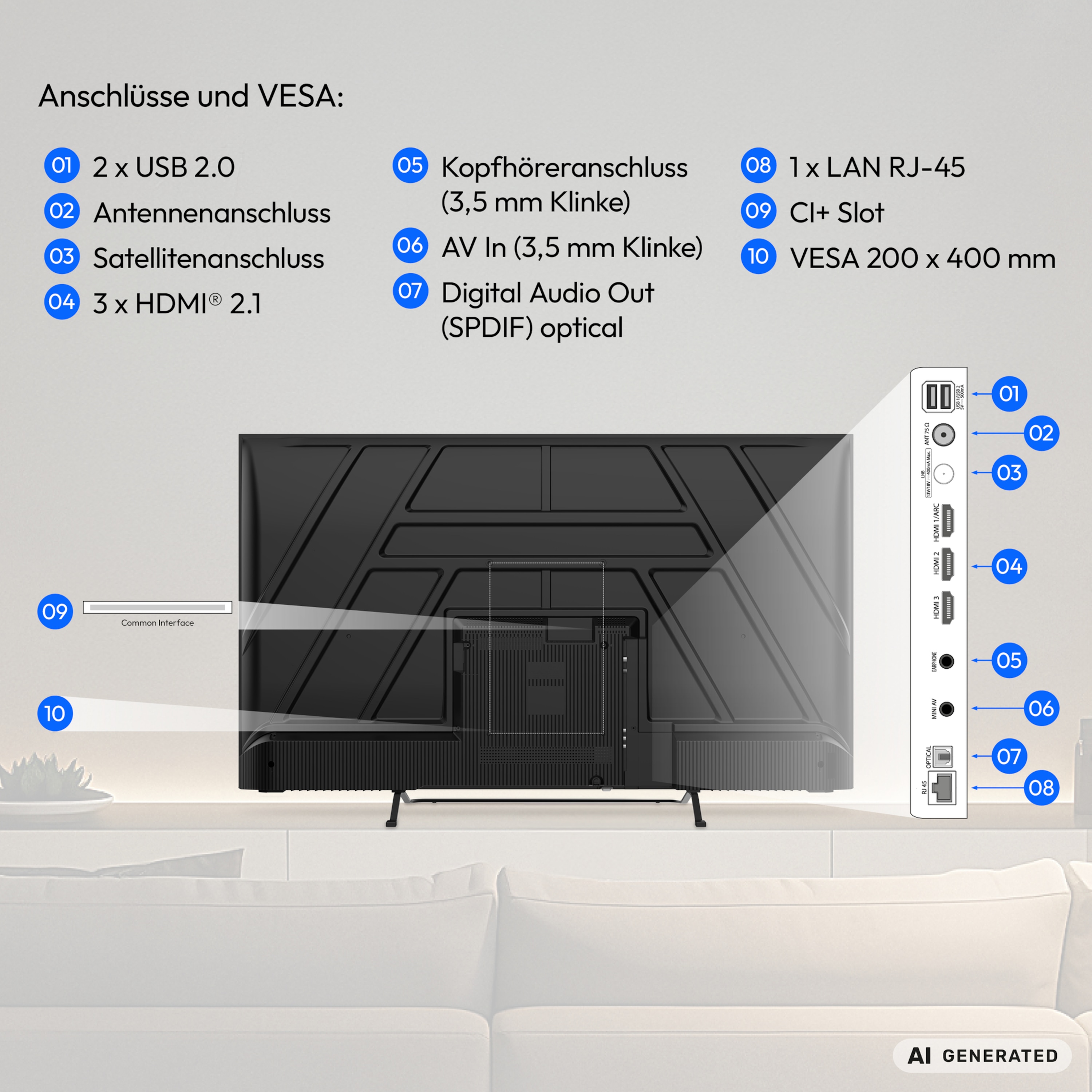 MEDION® LIFE MD 865401 Google TV™ (2026), 163,9 cm (65'') Ultra HD Display, HDR (High Dynamic Range), Dolby Vision®, MEMC, Bluetooth®, PVR ready, Netflix, Prime Video, Disney+, App Store