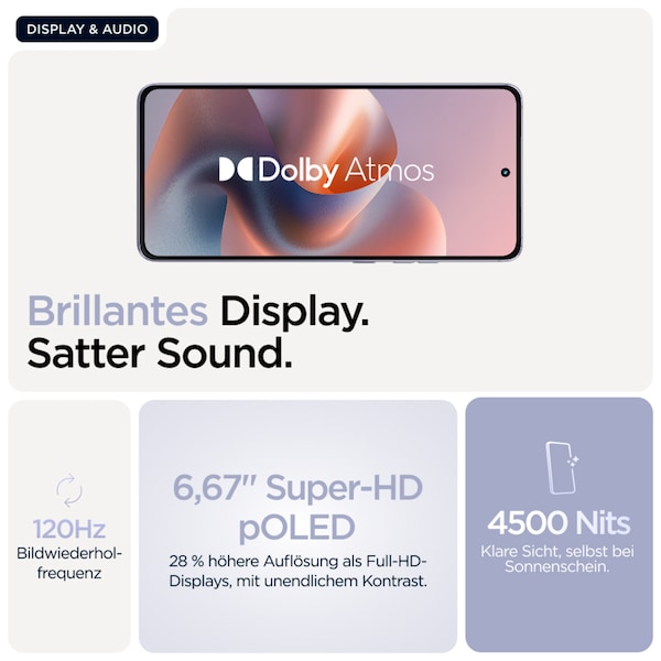 MOTOROLA moto g86 5G, 256 GB, Cosmic Sky