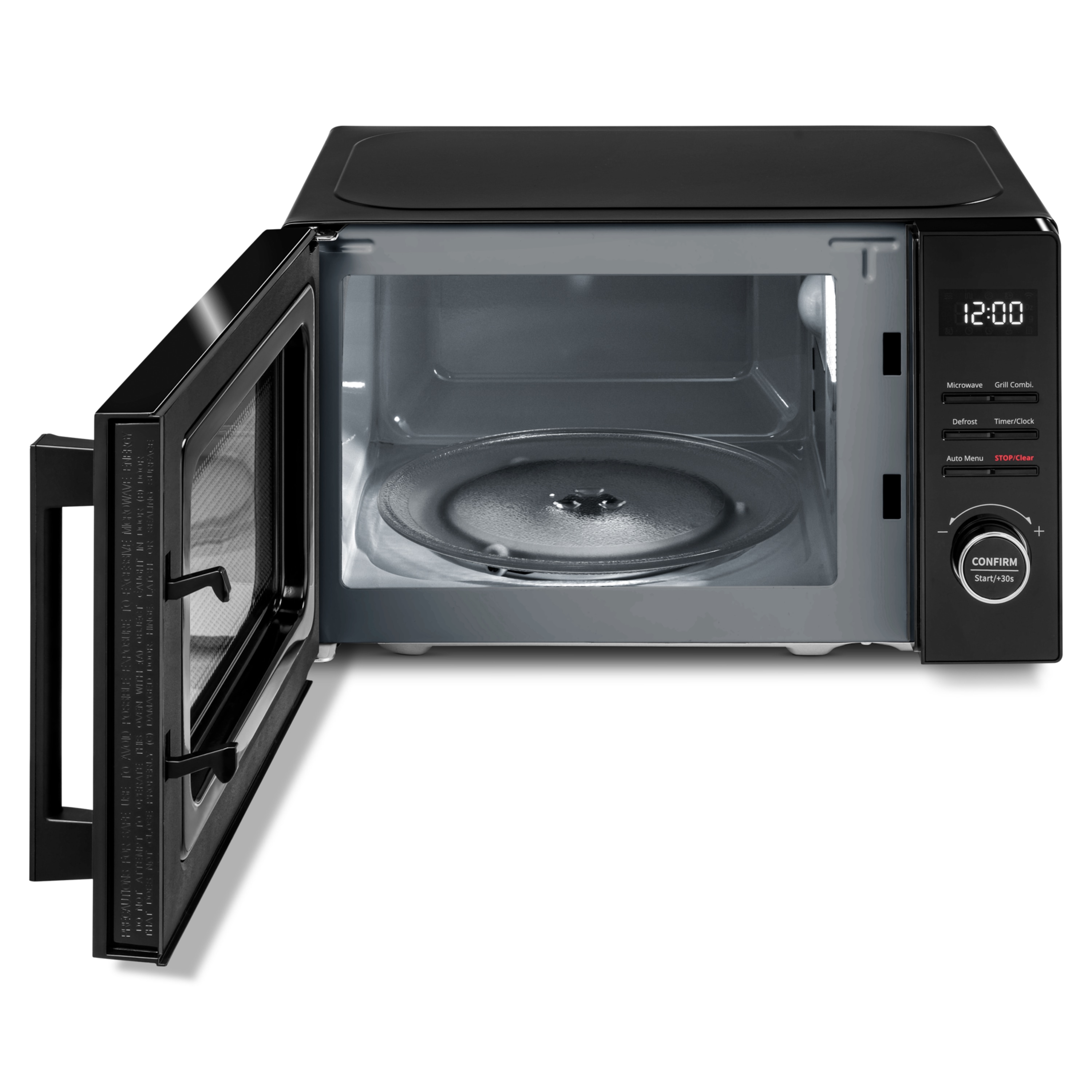 MEDION® LIFE® 2 in 1 Mikrowelle MD12021, 800 Watt Mikrowellenleistung, 1000 Watt Grillleistung, 9 Automatikprogramme, 20 L Kapazität, 5 Leistungsstufen, digitaler 95 min. Timer, Auftaufunktion