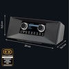 MEDION® LIFE® P85333 Stereo Internetradio, 7,1 cm (2,8'') TFT-Farbdisplay, über 25.000 Internet-Radiosender & viele Podcasts empfangen, DAB+/UKW Radio, Wecker, WLAN, Bluetooth®, Amazon Music, Spotify®-Connect, 2 x 6 W RMS