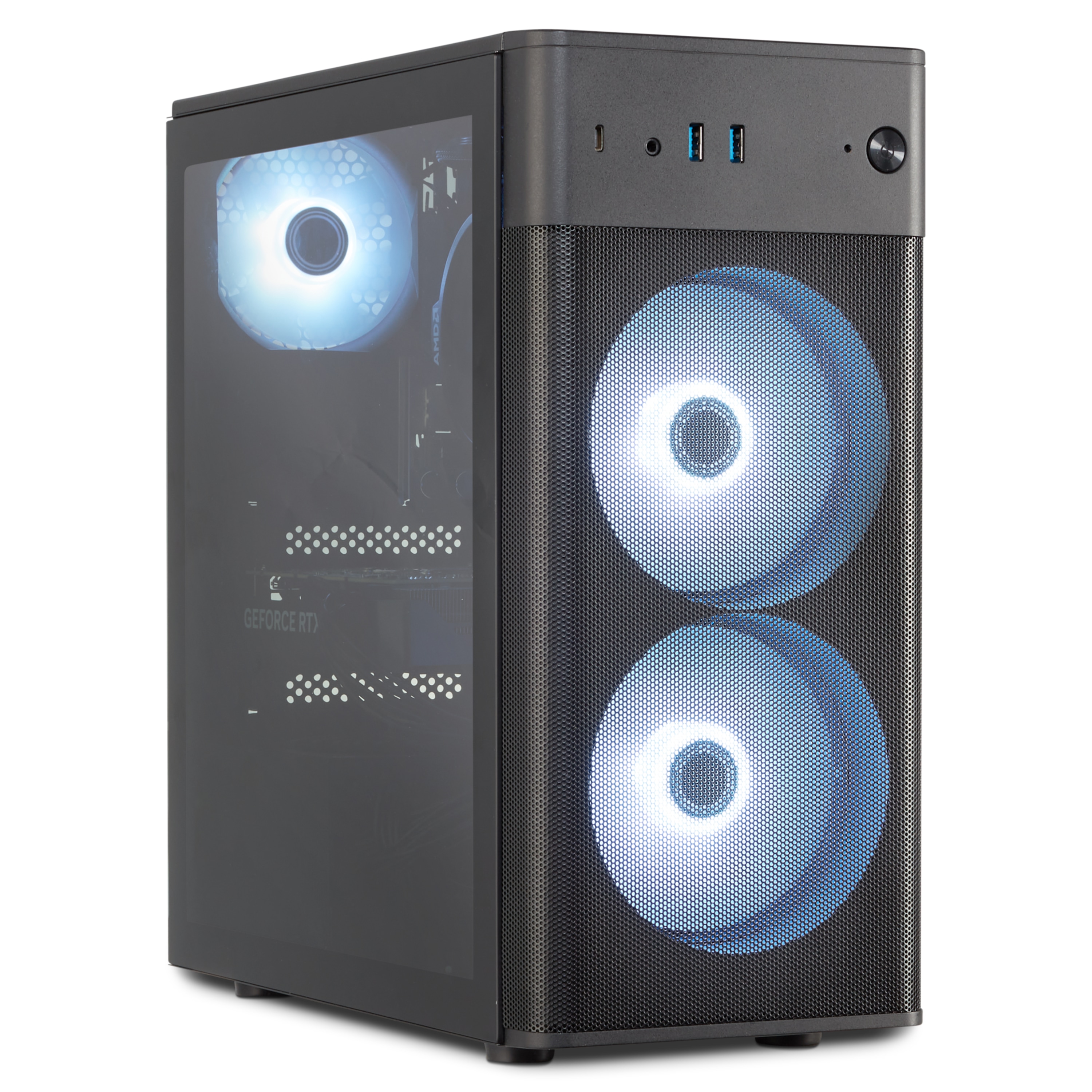 MEDION® ERAZER Recon E45 Core Gaming PC, AMD Ryzen™ 5 5500, Windows 11 Home, NVIDIA® GeForce RTX™ 3050, 1 TB SSD, 16 GB RAM