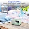 MEDION® LIFE® S66822 Tragbares DAB+ Radio, Farb-TFT Display 3,73 cm (1,47''), DAB+/UKW-Radio (je 40 Senderspeicher), Bluetooth® 5.3, integrierter Akku, extra kompakt, 2 W RMS