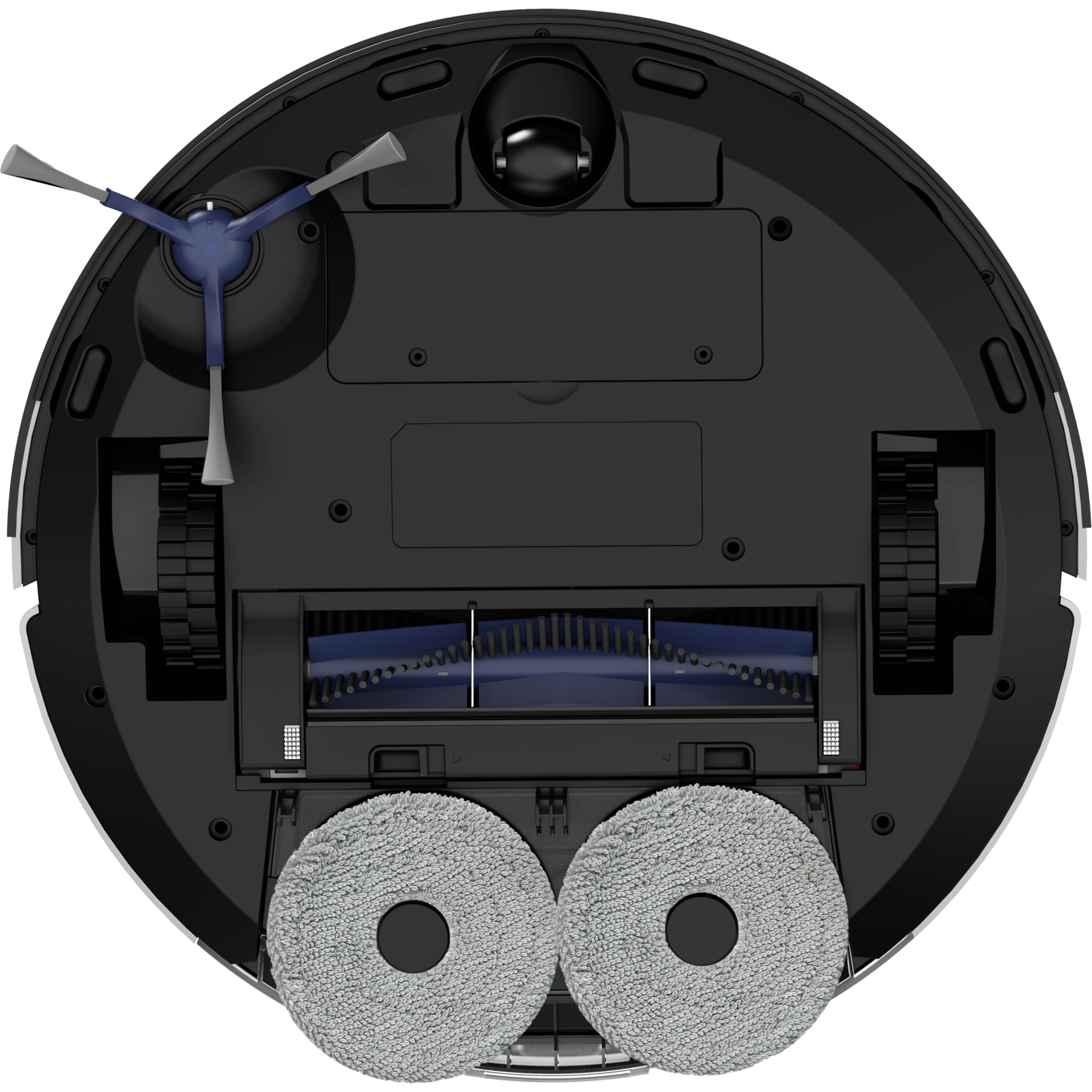 MEDION® Saugroboter mit 2-in-1 Absaugstation X51 SW+, Wischfunktion, rotierende Wischmopps, Lasernavigation, Hinderniserkennung durch Kreuzlinienlaser, starke 10.000 Pa Saugkraft, präzise Kartenerstellung