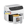 MEDION® LIFE® P20 XXL Twin Doppelzonen-Heißluftfritteuse MD 11760, 100 Rezepte in der Life+ App, 2 separate Garzonen, 9 Automatikprogramme, 8,7 L Gesamt-Nutzinhalt, 2.600 Watt, Temperatur einstellbar bis 200 °C